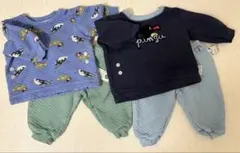 UNIQLO ベビー80 キルトパジャマ2セット