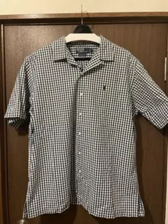 ポロラルフローレン CALDWELL ギンガムチェックシャツ L 90s 半袖