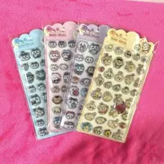 ぷくぷくシール 3Dシール 立体シール4枚セット ちいかわ ハチワレ うさぎ