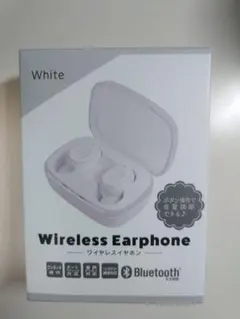 ★新品★高性能 Bluetooth5.3 ワイヤレスイヤホン 白 自動接続