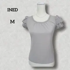 INED イネド フリルスリーブ 半袖カットソー Tシャツ 9号 春夏 Mのサムネイル