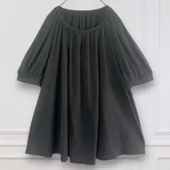 【ミッシェルクラン】 MICHEL KLEINギャザー カットソー ゆったり38のサムネイル