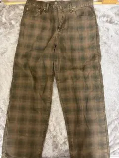 【GAP】バギーフィット チェックパンツ 31 30のサムネイル