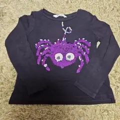 H&M 長袖カットソー クモデザイン 122/128