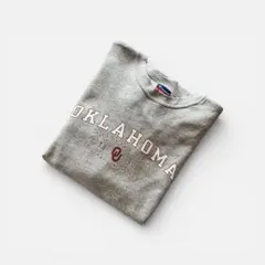 【Champion】OKLAHOMA Logo Print Sweatshirt