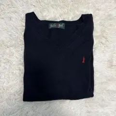 EAST BOY 黒 Vネック セーター