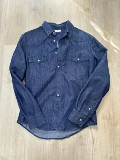 クロスカンパニー ダークインディゴ デニムシャツ L