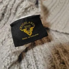 HIGHLAND2000 アルパカグレー ニット ネックウォーマー 　ウール