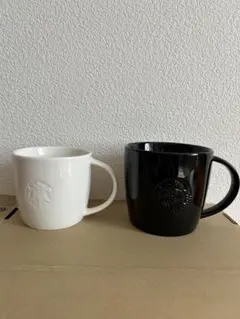 スターバックス マグカップ 白 黒 セット