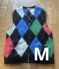 Supreme Brushed Argyle Zip Up Vest Black - メルカリ