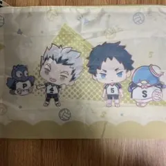 ハイキュー!! × サンリオキャラクターズ ポーチ 梟谷 木兎光太郎 赤葦京治