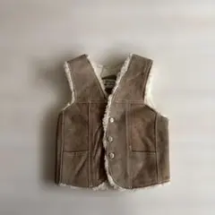 キッズ ボア　スウェードベスト 100,110,120