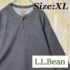 L.L.Bean ヘンリーネック ロングスリーブシャツ グレートップス
