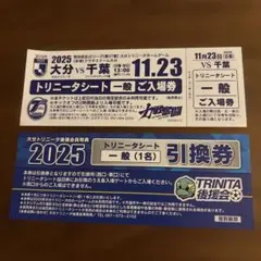 2025/11/23 오이타 vs 지바 일반 입장권