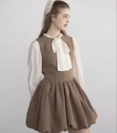 idem イデム　balloon mini onepiece