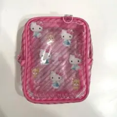 ハローキティ ポーチ ピンク 透明　クリア