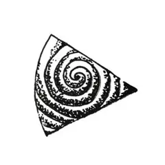 模様0２　ラバースタンプ 約3.5cm