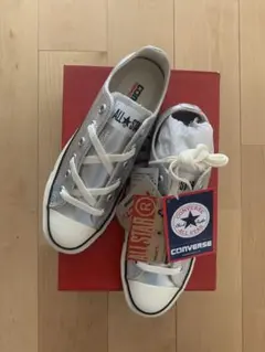 converse コンバース LEATHER AS (R) OX シルバー