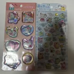 キティ ウォーターシール　サンリオ　うるちゅるポップシール