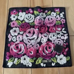 ANNA SUI 花柄タオルハンカチ