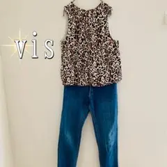 vis カットオフスキニーデニム（M）青のサムネイル