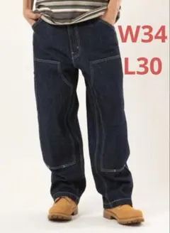 Levi's WORKWEAR 568 LOOSE ダブルニー W34 ① - メルカリ