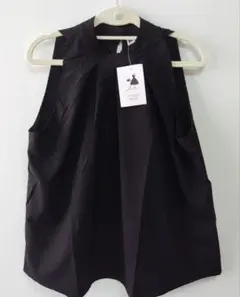 新品未使用 LUNAIDI 黒 ノースリーブシャツ　サイズXL　ゆったり