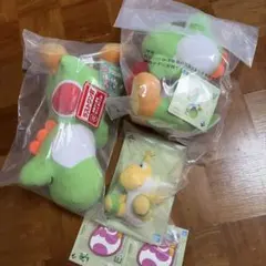 一番くじ ヨッシー ぬいぐるみ 3点セットA賞B賞ラストワン賞セットE賞ラバー2