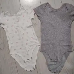 【美品！】赤ちゃん 半袖ロンパース 肌着 90cm 西松屋 2枚セット☆
