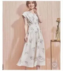 【〜5/6までお値下げ】 Noela スケッチフラワー柄シャツワンピース S