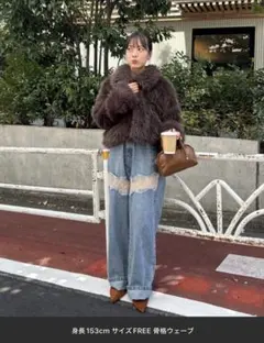 mystic ショートファーコート