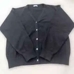 【ず103】GLACIER ブラック 長袖カーディガン M