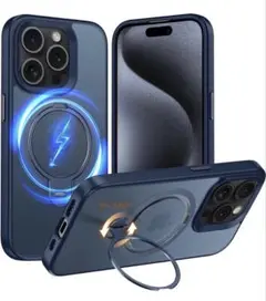iPhone 13Pro用 ケース 360°回転スタンドMagSafe対応