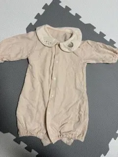 ピンク 襟付きロンパース 50-60サイズ