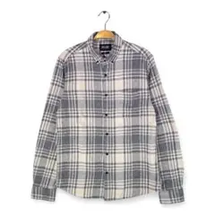 ONLY & SONS ネルシャツ 白黒 BDシャツ チェック 長袖シャツ M