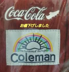 コカコーラ×コールマン　リュック&ボストンバック2点セット　未使用、非売品