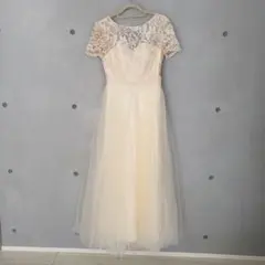 アイボリー レース Aラインドレス