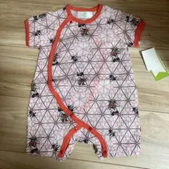 【新品】ミニーマウスロンパース 60-70cm ピンク