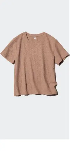 UNIQLO ユニクロ シャーリングT ブラウン M 2025のサムネイル