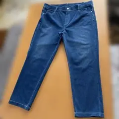 ストレッチ デニムクロップドパンツ 3L 接触冷感のサムネイル