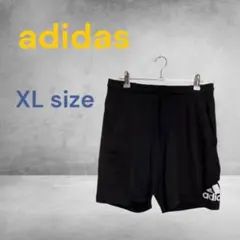 adidas 黒 ショートパンツ XLサイズ