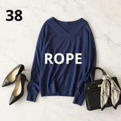 n623【ROPE】Vネックカットソー 春秋冬