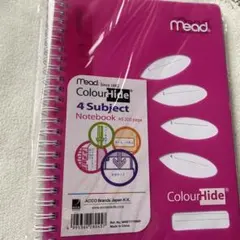 Mead ColourHide 4 Subject Notebook A5