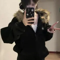 ファー付きパーカー ファー付きフーディー