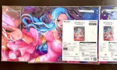 ワンピースカードゲーム プレイマット ネフェルタリ・ビビ　プロモ付き　2セット