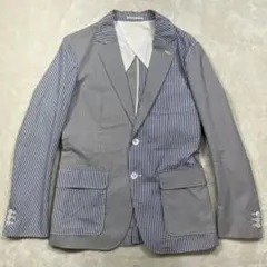 エディフィス 417 テーラードジャケット ドッキング シアサッカー M