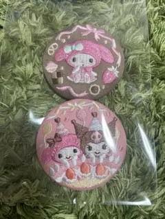 サンリオマイメロディ 刺繍バッジセット 2個