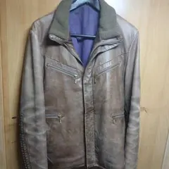 ブラウンレザージャケット