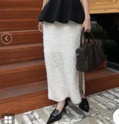 フェザーロングタイトスカートのサムネイル