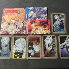 ヒロアカ　原画展　箔押しクリアカードコレクション　プロヒーロー コースター